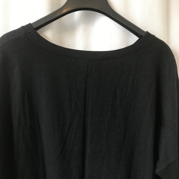 Cyrus Sweater Tunic black Ribbed Cotton Viscose Blend  Womens Plus Sz 2X - Picture 9 of 12